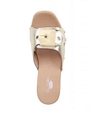 Women's Original Max Slides Gold $61.50 Shoes