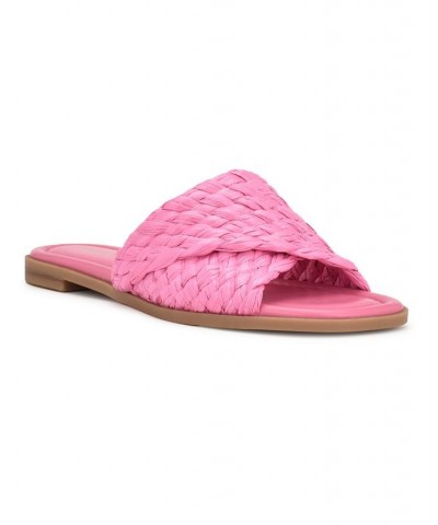 Women's Havah Slip-On Casual Flat Slide Sandals PD05 $36.49 Shoes