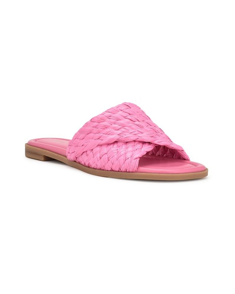 Women's Havah Slip-On Casual Flat Slide Sandals PD05 $36.49 Shoes