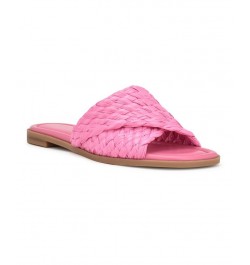 Women's Havah Slip-On Casual Flat Slide Sandals PD05 $36.49 Shoes