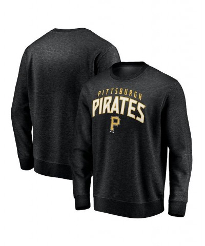 Men's Branded Black Pittsburgh Pirates Gametime Arch Pullover Sweatshirt $28.00 Sweatshirt