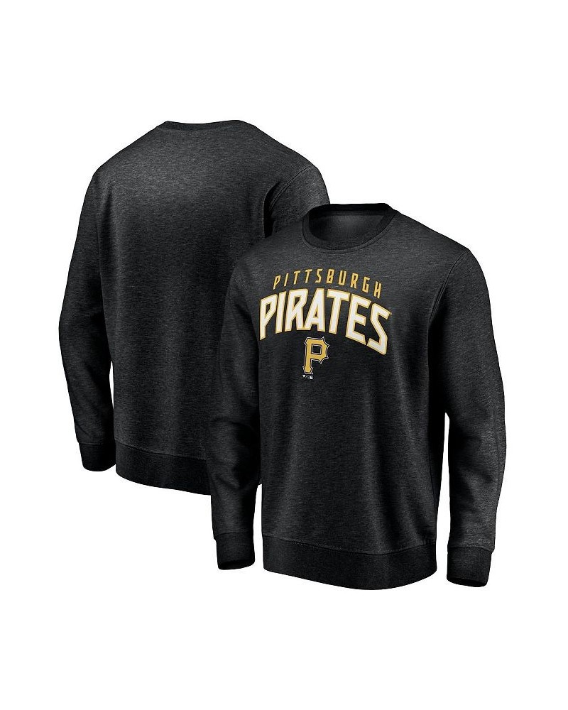 Men's Branded Black Pittsburgh Pirates Gametime Arch Pullover Sweatshirt $28.00 Sweatshirt