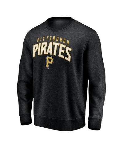 Men's Branded Black Pittsburgh Pirates Gametime Arch Pullover Sweatshirt $28.00 Sweatshirt