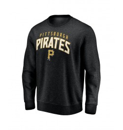 Men's Branded Black Pittsburgh Pirates Gametime Arch Pullover Sweatshirt $28.00 Sweatshirt