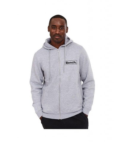 Mens Irving Recycled Cotton Zip Hoodie Gray $27.17 Sweatshirt