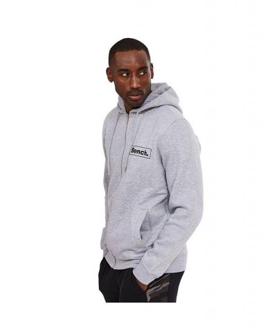 Mens Irving Recycled Cotton Zip Hoodie Gray $27.17 Sweatshirt