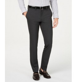 Men's Gabardine Skinny/Extra-Slim Fit Performance Stretch Flat-Front Dress Pants PD02 $19.68 Pants