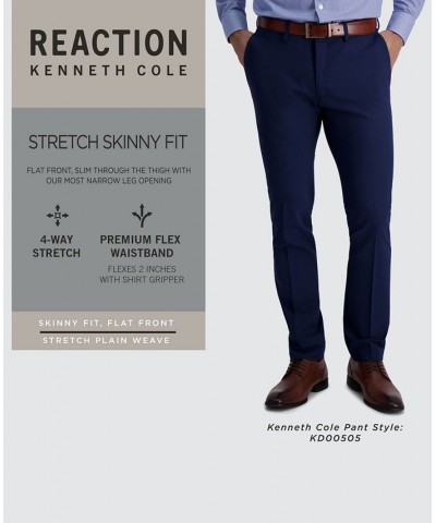 Men's Gabardine Skinny/Extra-Slim Fit Performance Stretch Flat-Front Dress Pants PD02 $19.68 Pants