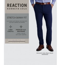 Men's Gabardine Skinny/Extra-Slim Fit Performance Stretch Flat-Front Dress Pants PD02 $19.68 Pants