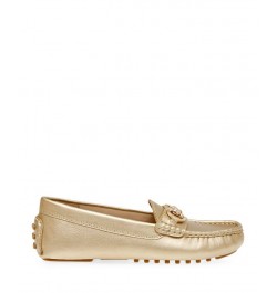 Women's Chrystie Moccasin Flats Yellow $47.52 Shoes