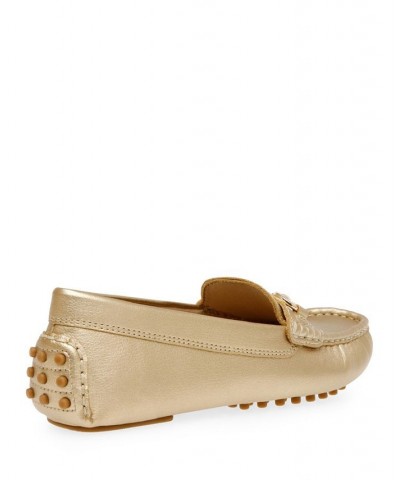 Women's Chrystie Moccasin Flats Yellow $47.52 Shoes