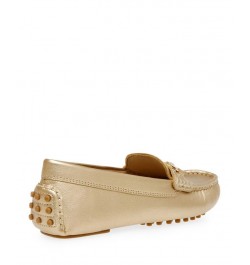 Women's Chrystie Moccasin Flats Yellow $47.52 Shoes