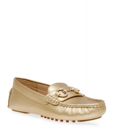 Women's Chrystie Moccasin Flats Yellow $47.52 Shoes