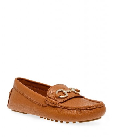 Women's Chrystie Moccasin Flats Yellow $47.52 Shoes