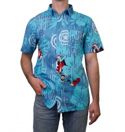 Men's Cap Island Short Sleeves Woven Shirt Multi $27.00 Shirts