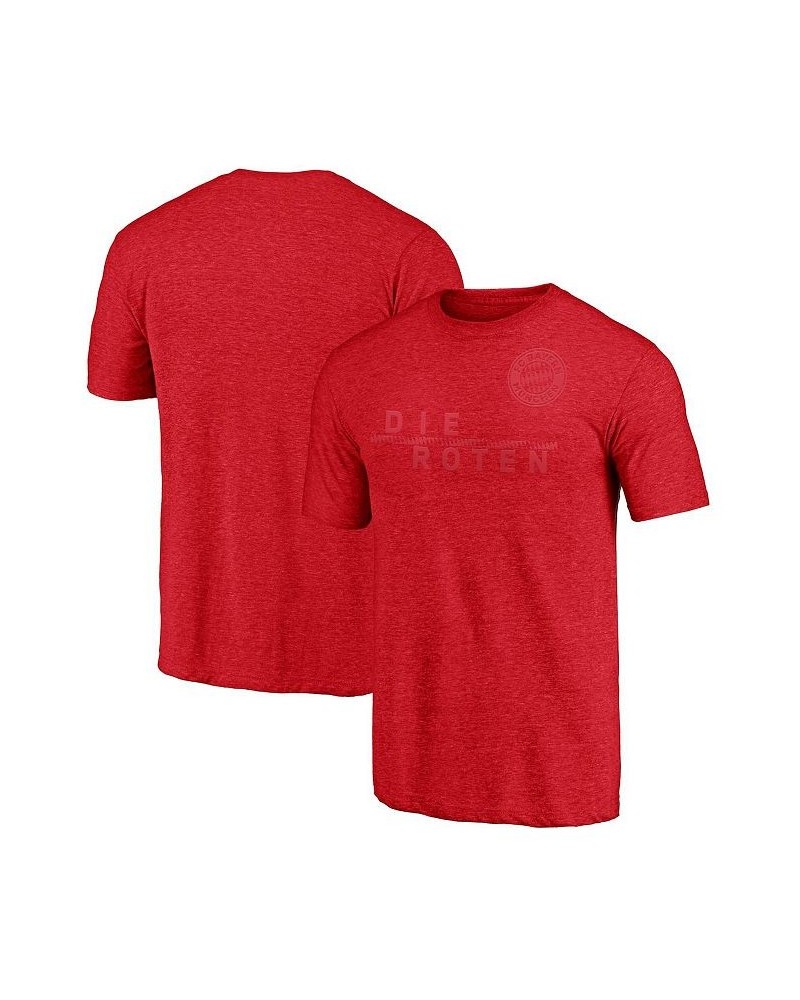 Men's Heather Red Bayern Munich The Reds Tri-Blend T-shirt $15.91 T-Shirts