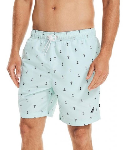 Men's Quick-Dry Anchor-Print 8" Swim Trunks PD05 $20.44 Swimsuits