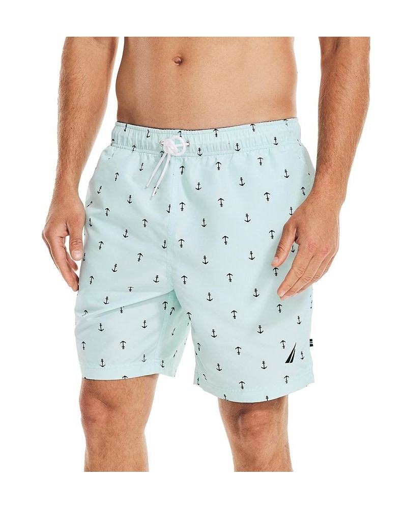 Men's Quick-Dry Anchor-Print 8" Swim Trunks PD05 $20.44 Swimsuits