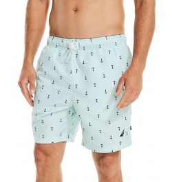 Men's Quick-Dry Anchor-Print 8" Swim Trunks PD05 $20.44 Swimsuits