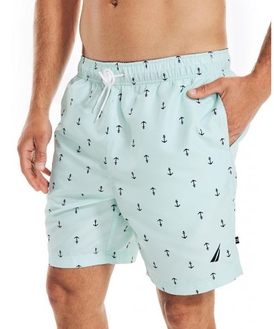 Men's Quick-Dry Anchor-Print 8" Swim Trunks PD05 $20.44 Swimsuits