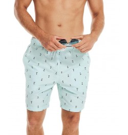 Men's Quick-Dry Anchor-Print 8" Swim Trunks PD05 $20.44 Swimsuits