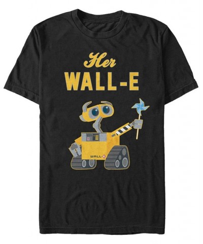 Disney Pixar Men's Wall-E Hers, Short Sleeve T-Shirt Black $18.54 T-Shirts