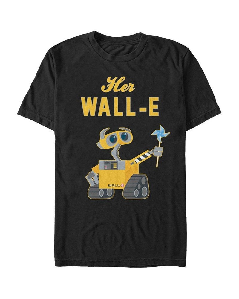 Disney Pixar Men's Wall-E Hers, Short Sleeve T-Shirt Black $18.54 T-Shirts