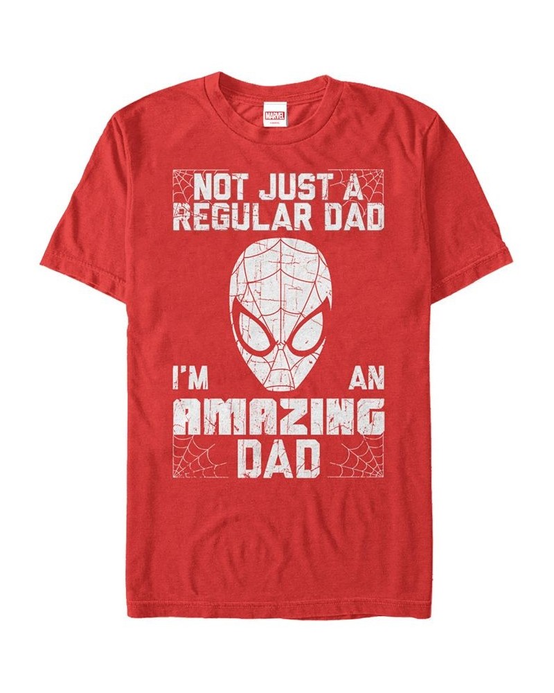 Marvel Men's Comic Collection Spider-Man I'm An Amazing Dad Short Sleeve T-Shirt Red $16.80 T-Shirts