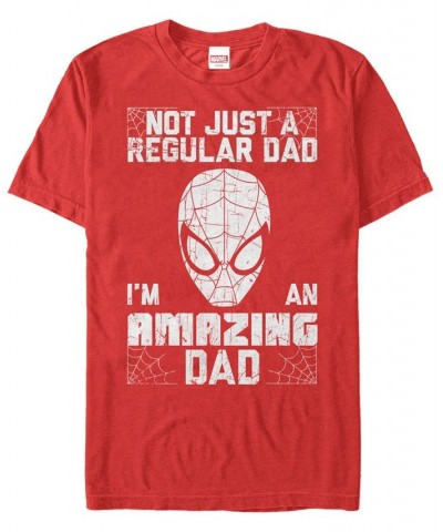 Marvel Men's Comic Collection Spider-Man I'm An Amazing Dad Short Sleeve T-Shirt Red $16.80 T-Shirts