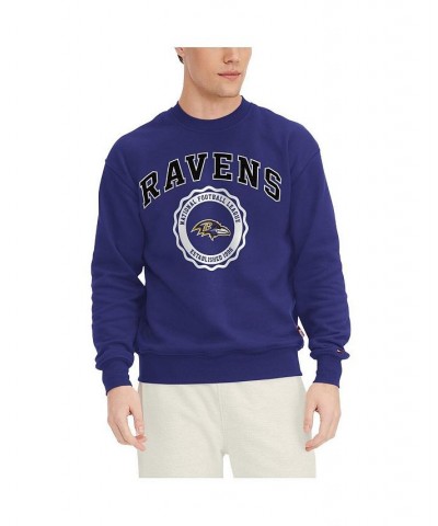 Men's Purple Baltimore Ravens Ronald Crew Sweatshirt $41.40 Sweatshirt