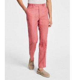 Men's UltraFlex Classic-Fit Linen Pants Red $33.93 Pants