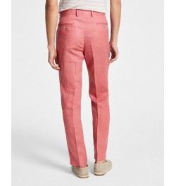 Men's UltraFlex Classic-Fit Linen Pants Red $33.93 Pants