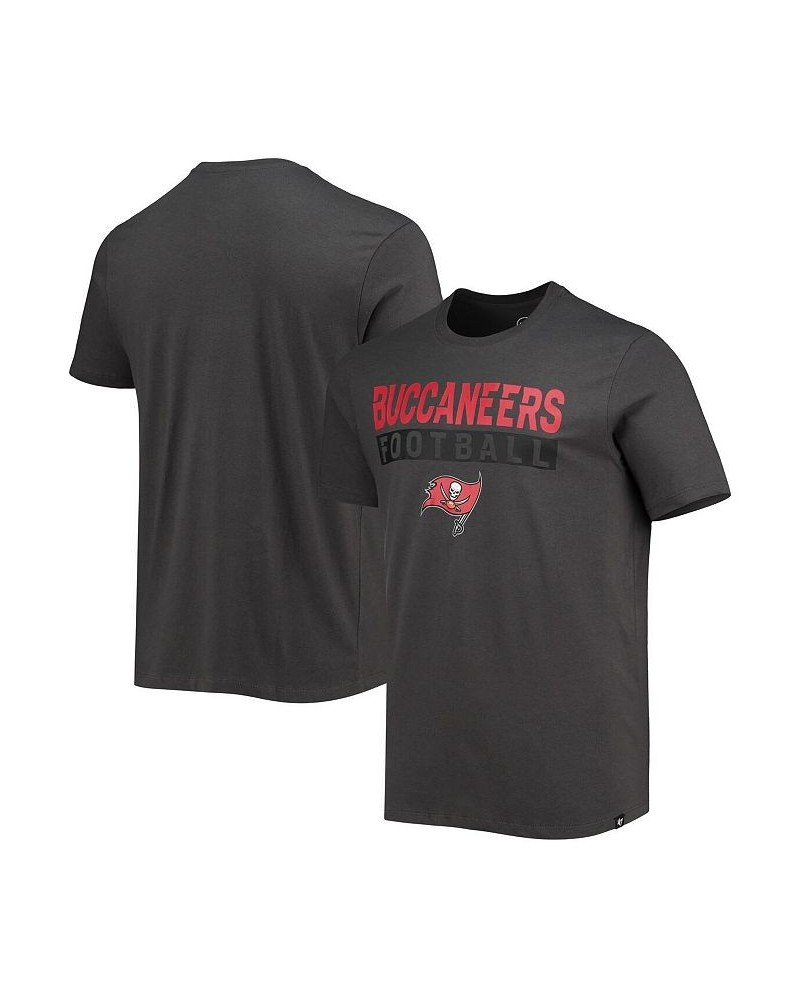 Men's '47 Charcoal Tampa Bay Buccaneers Dark Ops Super Rival T-shirt $17.64 T-Shirts