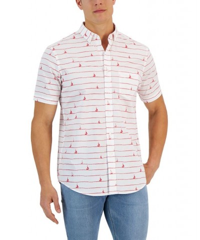 Men's Short Sleeve-Print Shirt PD04 $11.92 Shirts