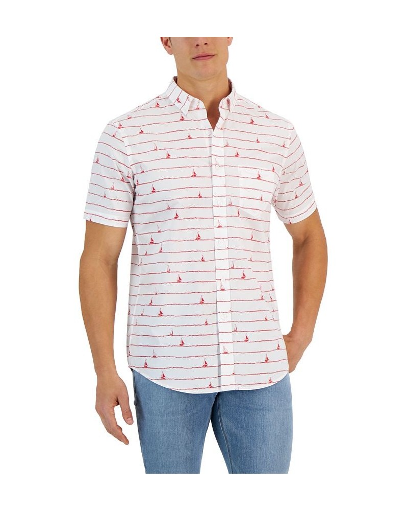 Men's Short Sleeve-Print Shirt PD04 $11.92 Shirts