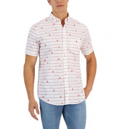 Men's Short Sleeve-Print Shirt PD04 $11.92 Shirts