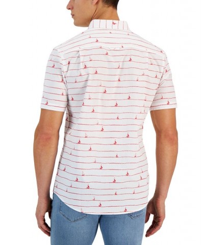 Men's Short Sleeve-Print Shirt PD04 $11.92 Shirts