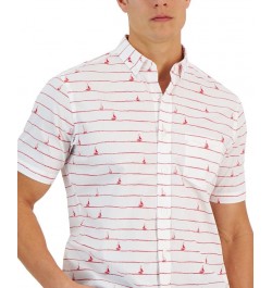 Men's Short Sleeve-Print Shirt PD04 $11.92 Shirts