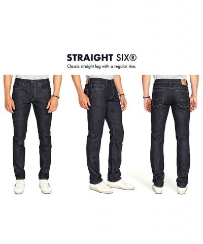 Men's Straight Six Stretch Jeans Black $32.13 Jeans