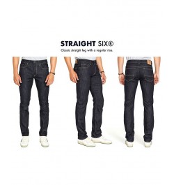 Men's Straight Six Stretch Jeans Black $32.13 Jeans