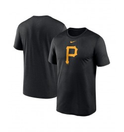 Men's Black Pittsburgh Pirates Big and Tall Logo Legend Performance T-shirt $26.49 T-Shirts