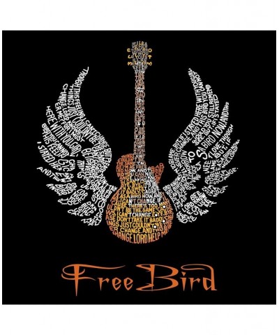 Mens Word Art T-Shirt - Lyrics to Freebird Gray $17.50 T-Shirts