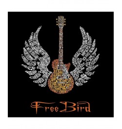 Mens Word Art T-Shirt - Lyrics to Freebird Gray $17.50 T-Shirts