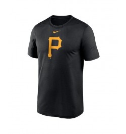 Men's Black Pittsburgh Pirates Big and Tall Logo Legend Performance T-shirt $26.49 T-Shirts