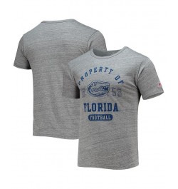 Men's Heathered Gray Florida Gators Hail Mary Football Victory Falls Tri-Blend T-shirt $20.25 T-Shirts