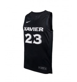 Men's 23 Black Xavier Musketeers Replica Basketball Jersey $48.59 Jersey