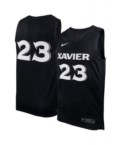 Men's 23 Black Xavier Musketeers Replica Basketball Jersey $48.59 Jersey