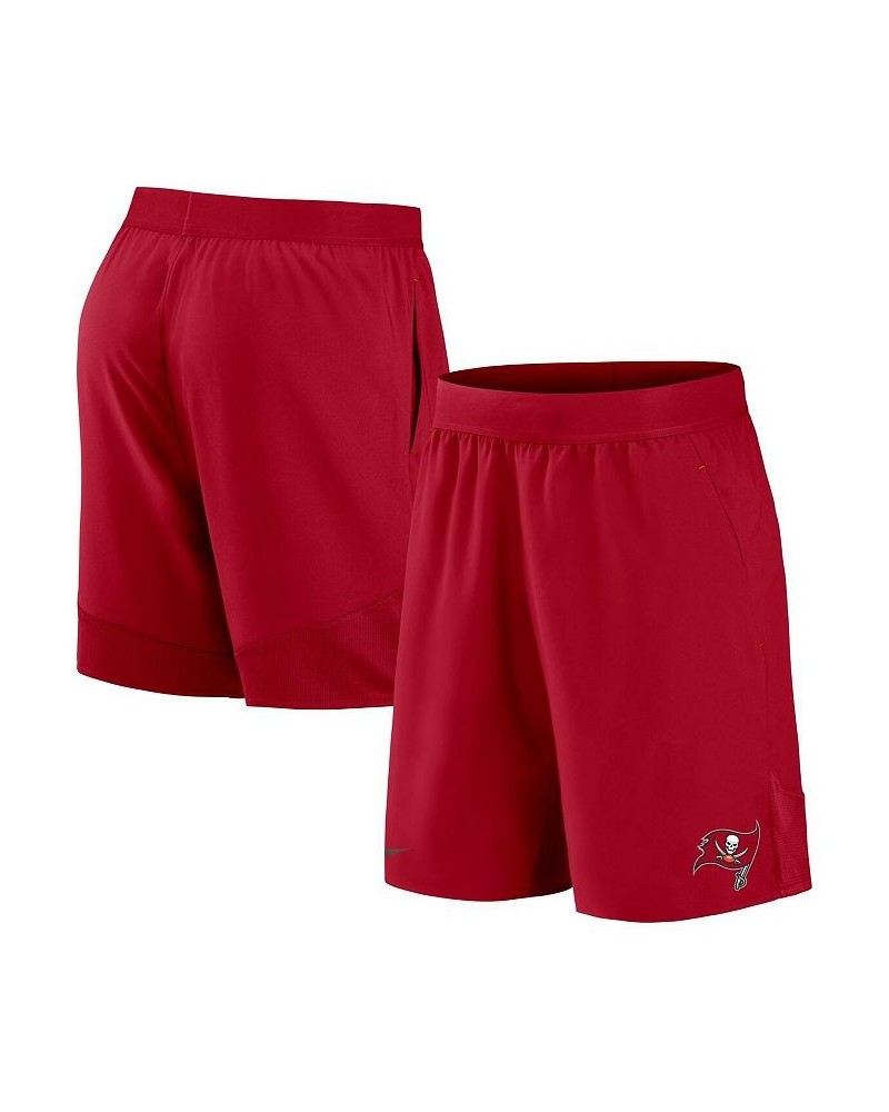 Men's Red Tampa Bay Buccaneers Stretch Woven Shorts $18.92 Shorts