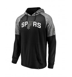 Men's Branded Black San Antonio Spurs Made To Move Space Dye Raglan Pullover Hoodie $37.25 Sweatshirt