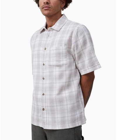 Men's Smith Short Sleeve Shirt Stone Check $21.00 Shirts